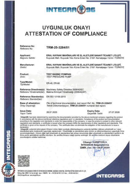 Pressure Test Report